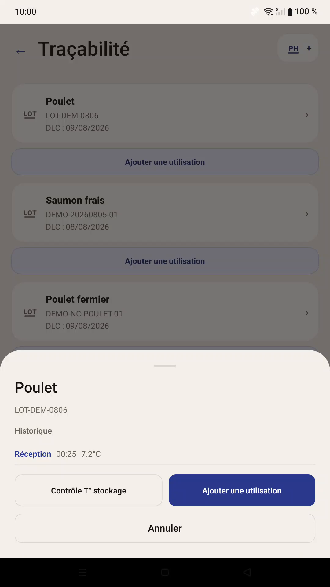 Traçabilité dans Trakigon